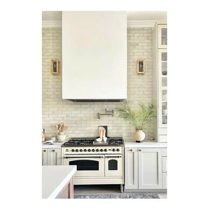 ILVE Nostalgie II 60-Inch Dual Fuel Range with 9 Sealed Burners + Griddle, 5.8 cu. ft. Oven, Antique White with Burnished Trim, Liquid Propane, Triple Glass Door, UP60FNMPAWBLP