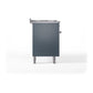 ILVE Nostalgie II 60-Inch Dual Fuel Range with 9 Sealed Burners + Griddle, 5.8 cu. ft. Oven, Blue Grey with Chrome Trim, Natural Gas, Triple Glass Door, UP60FNMPBGC