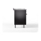 ILVE Nostalgie II 60-Inch Dual Fuel Range with 9 Sealed Burners + Griddle, 5.8 cu. ft. Oven, Glossy Black with Burnished Trim, Natural Gas, Triple Glass Door, UP60FNMPBKB