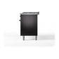 ILVE Nostalgie II 60-Inch Dual Fuel Range with 9 Sealed Burners + Griddle, 5.8 cu. ft. Oven, Glossy Black with Burnished Trim, Natural Gas, Triple Glass Door, UP60FNMPBKB