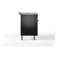 ILVE Nostalgie II 60-Inch Dual Fuel Range with 9 Sealed Burners + Griddle, 5.8 cu. ft. Oven, Glossy Black with Brass Trim, Liquid Propane, Triple Glass Door, UP60FNMPBKGLP