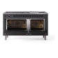 ILVE Nostalgie II 60-Inch Dual Fuel Range with 9 Sealed Burners + Griddle, 5.8 cu. ft. Oven, Graphite Matte with Burnished Trim, Liquid Propane, Triple Glass Door, UP60FNMPMGBLP
