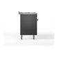 ILVE Nostalgie II 60-Inch Dual Fuel Range with 9 Sealed Burners + Griddle, 5.8 cu. ft. Oven, Graphite Matte with Burnished Trim, Liquid Propane, Triple Glass Door, UP60FNMPMGBLP