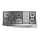 ILVE Nostalgie II 60-Inch Dual Fuel Range with 9 Sealed Burners + Griddle, 5.8 cu. ft. Oven, Graphite Matte with Burnished Trim, Natural Gas, Triple Glass Door, UP60FNMPMGB