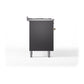 ILVE Nostalgie II 60-Inch Dual Fuel Range with 9 Sealed Burners + Griddle, 5.8 cu. ft. Oven, Graphite Matte with Brass Trim, Liquid Propane, Triple Glass Door, UP60FNMPMGGLP