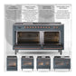 ILVE Nostalgie II 60-Inch Dual Fuel Range with 9 Sealed Burners + Griddle, 5.8 cu. ft. Oven, RAL with Brass Trim, Natural Gas, Triple Glass Door, UP60FNMPRAG