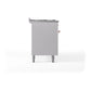 ILVE Nostalgie II 60-Inch Dual Fuel Range with 9 Sealed Burners + Griddle, 5.8 cu. ft. Oven, White with Copper Trim, Liquid Propane, Triple Glass Door, UP60FNMPWHPLP