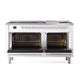 ILVE Professional Plus II 60-Inch Dual Fuel Range with 9 Sealed Burners + Griddle, 5.8 cu. ft. Oven, RAL, Liquid Propane, Solid Door, UP60FQMPRALP