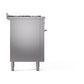 ILVE Professional Plus II 60-Inch Dual Fuel Range with 9 Sealed Burners + Griddle, 5.8 cu. ft. Oven, Stainless Steel, Liquid Propane, Solid Door, UP60FQMPSSLP