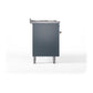 ILVE Nostalgie II 60-Inch Dual Fuel Range with 9 Sealed Burners + Griddle, 5.8 cu. ft. Oven, Blue Grey with Copper Trim, Natural Gas, Solid Door, UP60FQNMPBGP