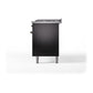 ILVE Nostalgie II 60-Inch Dual Fuel Range with 9 Sealed Burners + Griddle, 5.8 cu. ft. Oven, Glossy Black with Burnished Trim, Natural Gas, Solid Door, UP60FQNMPBKB