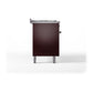ILVE Nostalgie II 60-Inch Dual Fuel Range with 9 Sealed Burners + Griddle, 5.8 cu. ft. Oven, Burgundy with Burnished Trim, Natural Gas, Solid Door, UP60FQNMPBUB