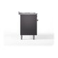 ILVE Nostalgie II 60-Inch Dual Fuel Range with 9 Sealed Burners + Griddle, 5.8 cu. ft. Oven, Graphite Matte with Burnished Trim, Natural Gas, Solid Door, UP60FQNMPMGB