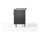 ILVE Nostalgie II 60-Inch Dual Fuel Range with 9 Sealed Burners + Griddle, 5.8 cu. ft. Oven, Graphite Matte with Burnished Trim, Natural Gas, Solid Door, UP60FQNMPMGB