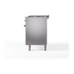 ILVE Nostalgie II 60-Inch Dual Fuel Range with 9 Sealed Burners + Griddle, 5.8 cu. ft. Oven, Stainless Steel with Burnished Trim, Liquid Propane, Solid Door, UP60FQNMPSSBLP