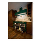 ILVE Nostalgie II 60-Inch Dual Fuel Range with 7 Sealed Burners + Griddle + French Top, 5.8 cu. ft. Oven, Emerald Green with Brass Trim, Liquid Propane, Triple Glass Door, UP60FSNMPEGGLP