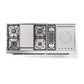 ILVE Nostalgie II 60-Inch Dual Fuel Range with 7 Sealed Burners + Griddle + French Top, 5.8 cu. ft. Oven, RAL with Burnished Trim, Liquid Propane, Triple Glass Door, UP60FSNMPRABLP