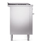 ILVE Professional Plus II 60-Inch Dual Fuel Range with 7 Sealed Burners + Griddle + French Top, 5.8 cu. ft. Oven, Stainless Steel, Natural Gas, Solid Door, UP60FSQMPSS