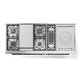 ILVE Nostalgie II 60-Inch Dual Fuel Range with 7 Sealed Burners + Griddle + French Top, 5.8 cu. ft. Oven, RAL with Burnished Trim, Natural Gas, Solid Door, UP60FSQNMPRAB