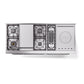 ILVE Nostalgie II 60-Inch Dual Fuel Range with 7 Sealed Burners + Griddle + French Top, 5.8 cu. ft. Oven, RAL with Chrome Trim, Natural Gas, Solid Door, UP60FSQNMPRAC