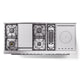 ILVE Professional Plus II 60-Inch Dual Fuel Range with 7 Sealed Burners + Griddle + French Top, 5.8 cu. ft. Oven, Stainless Steel, Liquid Propane, Triple Glass Door, UP60FSWMPSSLP