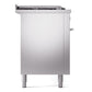 ILVE Professional Plus II 60-Inch Dual Fuel Range with 7 Sealed Burners + Griddle + French Top, 5.8 cu. ft. Oven, Stainless Steel, Natural Gas, Triple Glass Door, UP60FSWMPSS