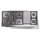 ILVE Professional Plus II 60-Inch Dual Fuel Range with 9 Sealed Burners + Griddle, 5.8 cu. ft. Oven, RAL, Liquid Propane, Triple Glass Door, UP60FWMPRALP