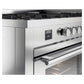 ILVE Professional Plus II 60-Inch Dual Fuel Range with 9 Sealed Burners + Griddle, 5.8 cu. ft. Oven, Stainless Steel, Natural Gas, Triple Glass Door, UP60FWMPSS
