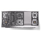 ILVE Professional Plus II 60-Inch Dual Fuel Range with 9 Sealed Burners + Griddle, 5.8 cu. ft. Oven, White, Liquid Propane, Triple Glass Door, UP60FWMPWHLP