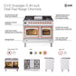 ILVE Nostalgie II 40-Inch Dual Fuel Range with 6 Sealed Burners + Griddle, 4.3 cu. ft. Oven, RAL with Copper Trim, Liquid Propane, Triple Glass Door, UPD40FNMPRAPLP