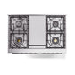 ILVE Professional Plus II 40-Inch Dual Fuel Range with 6 Sealed Burners + Griddle, 4.3 cu. ft. Oven, Graphite Matte, Liquid Propane, Solid Door, UPD40FQMPMGLP