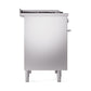 ILVE Professional Plus II 40-Inch Dual Fuel Range with 6 Sealed Burners + Griddle, 4.3 cu. ft. Oven, Stainless Steel, Liquid Propane, Solid Door, UPD40FQMPSSLP