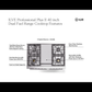 ILVE Professional Plus II 40-Inch Dual Fuel Range with 6 Sealed Burners + Griddle, 4.3 cu. ft. Oven, Stainless Steel, Natural Gas, Solid Door, UPD40FQMPSS