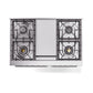 ILVE Professional Plus II 40-Inch Dual Fuel Range with 6 Sealed Burners + Griddle, 4.3 cu. ft. Oven, White, Liquid Propane, Solid Door, UPD40FQMPWHLP
