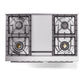 ILVE Professional Plus II 40-Inch Dual Fuel Range with 6 Sealed Burners + Griddle, 4.3 cu. ft. Oven, Stainless Steel, Liquid Propane, Triple Glass Door, UPD40FWMPSSLP