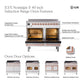 ILVE Nostalgie II 40-Inch Induction Range with 6 Induction Elements, 4.3 cu. ft. Oven, Graphite Matte with Chrome Trim, Triple Glass Door, UPDI406NMPMGC