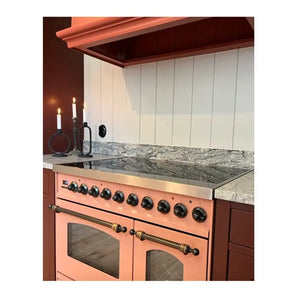 ILVE Nostalgie II 40-Inch Induction Range with 6 Induction Elements, 4.3 cu. ft. Oven, RAL with Burnished Trim, Triple Glass Door, UPDI406NMPRAB