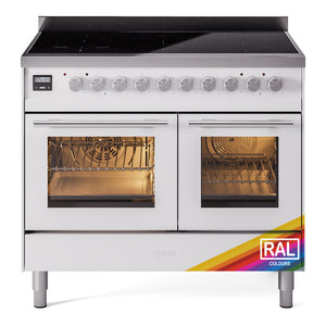 ILVE Professional Plus II 40-Inch Induction Range with 6 Induction Elements, 4.3 cu. ft. Oven, RAL, Triple Glass Door, UPDI406WMPRA