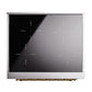 ILVE Nostalgie II 30-Inch Induction Range with 4 Induction Elements, 3.5 cu. ft. Oven, Antique White with Brass Trim, Solid Door, UPI304QNMPAWG