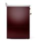 ILVE Nostalgie II 30-Inch Induction Range with 4 Induction Elements, 3.5 cu. ft. Oven, Burgundy with Brass Trim, Solid Door, UPI304QNMPBUG