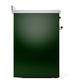 ILVE Nostalgie II 30-Inch Induction Range with 4 Induction Elements, 3.5 cu. ft. Oven, Emerald Green with Chrome Trim, Solid Door, UPI304QNMPEGC