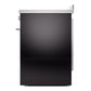 ILVE Professional Plus II 30-Inch Induction Range with 4 Induction Elements, 3.5 cu. ft. Oven, Glossy Black, Triple Glass Door, UPI304WMPBK