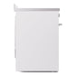 ILVE Professional Plus II 30-Inch Induction Range with 4 Induction Elements, 3.5 cu. ft. Oven, White, Triple Glass Door, UPI304WMPWH