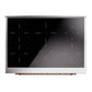 ILVE Nostalgie II 36-Inch Induction Range with 6 Induction Elements, 3.5 cu. ft. Oven, Graphite Matte with Copper Trim, Triple Glass Door, UPI366NMPMGP