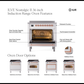 ILVE Nostalgie II 36-Inch Induction Range with 6 Induction Elements, 3.5 cu. ft. Oven, RAL with Burnished Trim, Triple Glass Door, UPI366NMPRAB