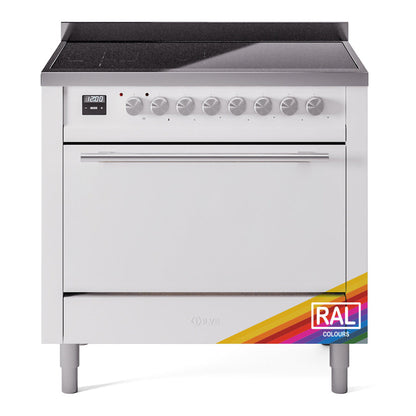 ILVE Professional Plus II 36-Inch Induction Range with 6 Induction Elements, 3.5 cu. ft. Oven, RAL, Solid Door, UPI366QMPRA