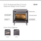 ILVE Professional Plus II 36-Inch Induction Range with 6 Induction Elements, 3.5 cu. ft. Oven, RAL, Solid Door, UPI366QMPRA