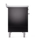 ILVE Professional Plus II 48-Inch Induction Range with 6 Induction Elements, 5.02 cu. ft. Oven, Glossy Black, Solid Door, UPI486QMPBK