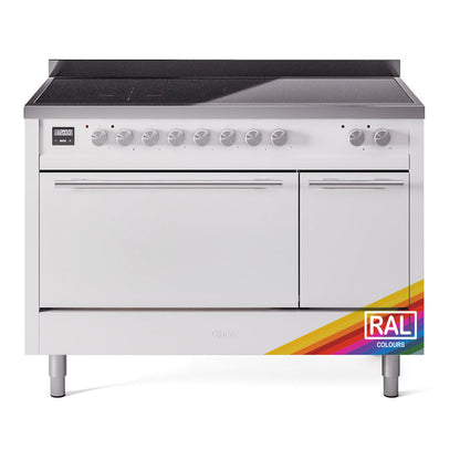 ILVE Professional Plus II 48-Inch Induction Range with 6 Induction Elements, 5.02 cu. ft. Oven, RAL, Solid Door, UPI486QMPRA