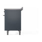 ILVE Professional Plus II 48-Inch Induction Range with 6 Induction Elements, 5.02 cu. ft. Oven, Blue Grey, Triple Glass Door, UPI486WMPBG